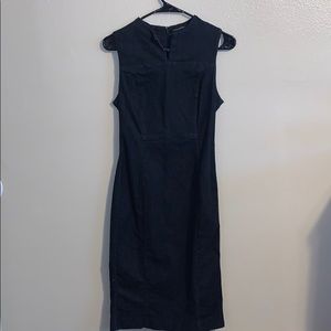 Banana republic midi jean dress size 0